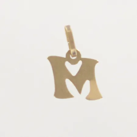 Hänge M, längd 1 cm, 18K Vikt: 0,3 g