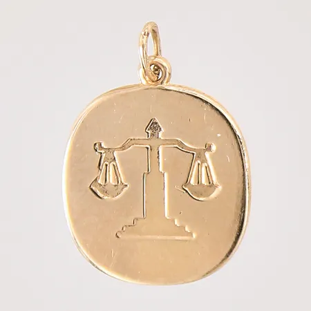 Hänge, stjärntecken vågen, 21x15mm, repig, 18K Vikt: 1,6 g