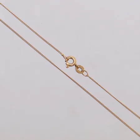 Kedja, längd 49,5cm, bredd 0,5mm, 18K Vikt: 1,7 g