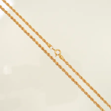 Halskedja Cordell, längd 50cm, bredd 2mm, 21K, 6,3g Vikt: 6,3 g