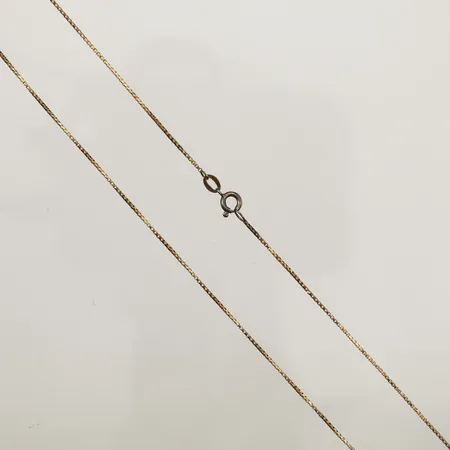 Kedja Venezia, längd 43cm, bredd 0,9mm, lås i oädel metall, 18K Vikt: 2,3 g