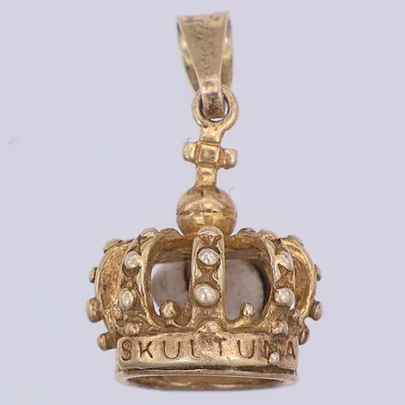 Hänge krona Skultuna 20,5mm, genombrutet mönster, 925/1000 silver Vikt: 2 g