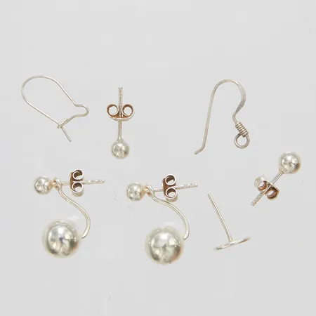 Diverse silver, udda örhängen, defekt, silver, 925/1000 Vikt: 3,4 g