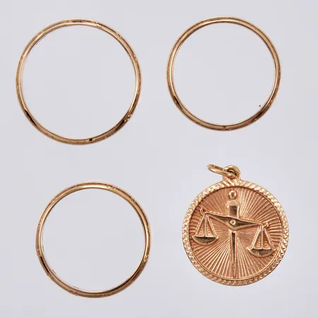 Diverse, graverat/defekt, 18K Vikt: 11,7 g