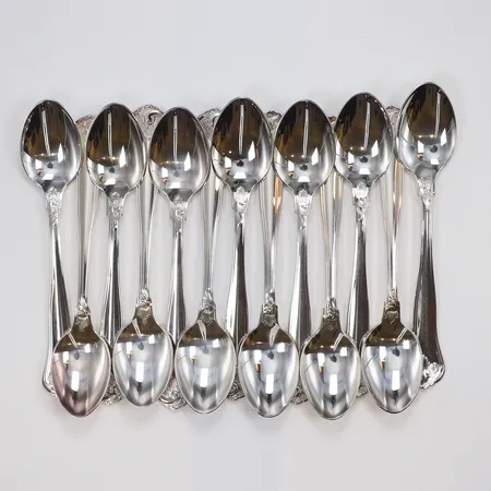 13 kaffeskedar, 12,5cm, silver 830/1000 Vikt: 205,6 g