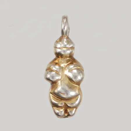 Hänge Venus från Willendorf 24,5mm inklusive ögla, bredd 9,7mm, ihålig, 925/1000 silver, Vikt: 0,9 g