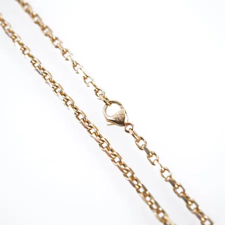 Halskedja, ankar, 55,5cm, bredd 4mm, 18k Vikt: 25,5 g