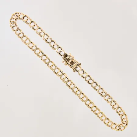 Armband Bismarck, längd 19cm, bredd 4mm, 18K  Vikt: 5,6 g