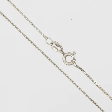 Kedja, Venezia, längd: 38 cm, bredd: 1 mm, 925/1000 silver. Vikt: 1,5 g