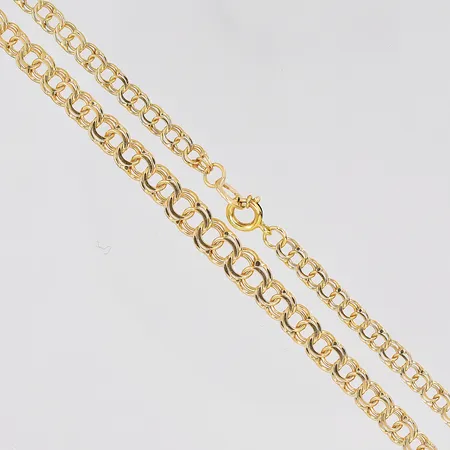 Kedja Bismarck 45cm doserad bredd 3,7-5,7mm, 18K Vikt: 10,8 g