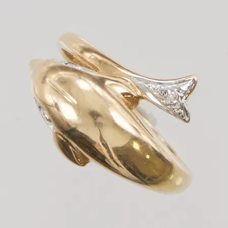 Ring, Ø17, bredd:14mm, 18K 3,3g Vikt: 3,3 g