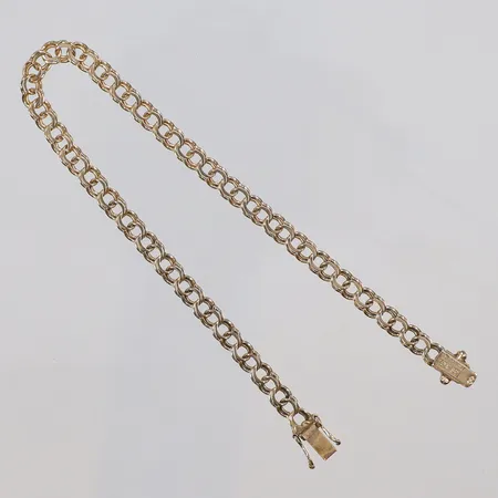 Armband Bismarck 20cm bredd 4mm, CFG (BEH Bengt Hallberg Guldsmeds AB) Köping 1968, 18K Vikt: 6,9 g