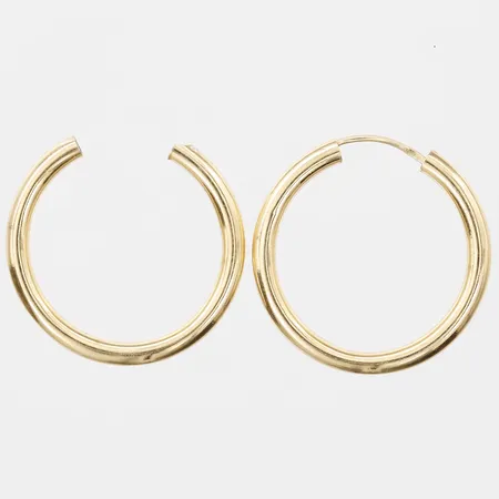 Ett par örhängen, defekta, 18K Vikt: 1,1 g