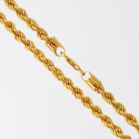 Kedja Cordell, längd 65cm, bredd 3,8mm, ihålig, 22K. Vikt: 13,6 g