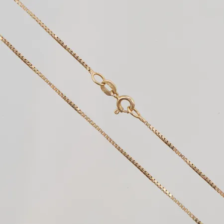 Halskedja, Venezia, 42,5cm, bredd: 0,9mm, 18K, 3,2g.