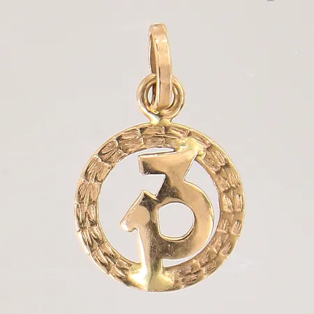 Hänge med mönstrad dekor, 17x11mm, 18K Vikt: 0,8 g