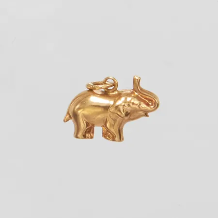 Hänge Elefant, längd ca 14mm, bredd 16mm, 18K Vikt: 0,8 g