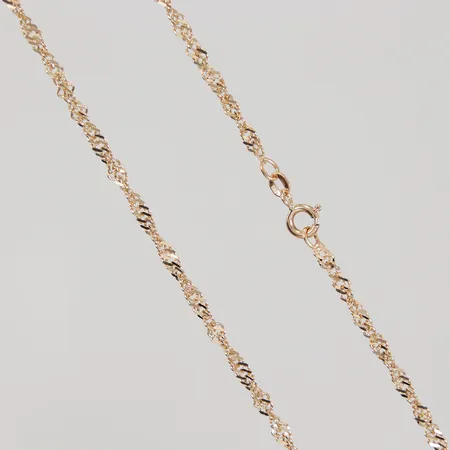 Kedja Singapore 41cm, bredd 2,8mm, Balestra, 18K,  Vikt: 6,4 g