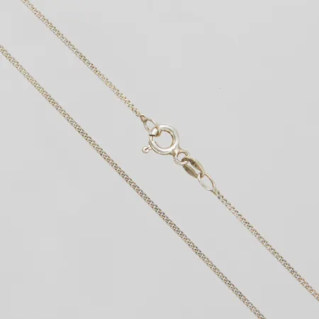 Kedja, pansarlänk, 45,1cm, 1mm bred, silver 925/1000, 1,9g Vikt: 1,9 g