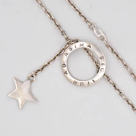 Collier, Sic Itur Ad Astra, Efva Attling, längd 45cm, 925/1000 silver Vikt: 17,6 g