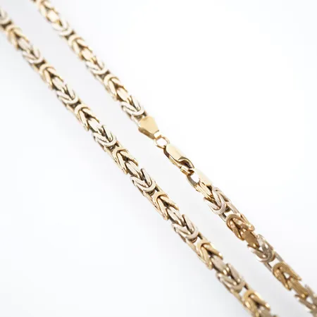 Halskedja, kejsar, 56cm, bredd 4mm, 18k Vikt: 50,1 g