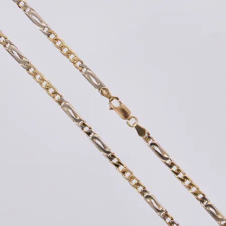 Kedja Figaro längd ca 50cm, bredd ca 4mm, 18K Vikt: 25,7 g