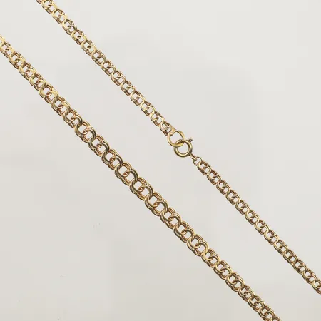 Collier doserad Bismarck, längd 44cm, bredd 3,6-5,8mm, 18K Vikt: 11 g