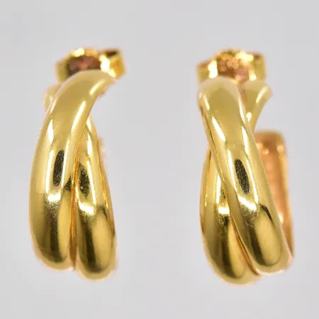 Ett par örhängen Ø 20mm, 18K Vikt: 5,2 g