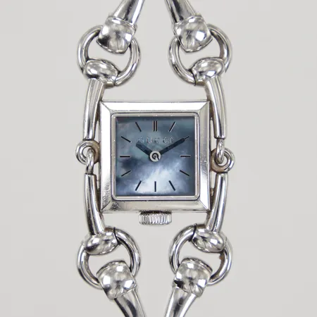 Damur Gucci Signora horsebit, quartz, ca 20x20mm, ref: 116.5, serienummer: 12308737, längd ca 15cm, extralänkar, manual, box.