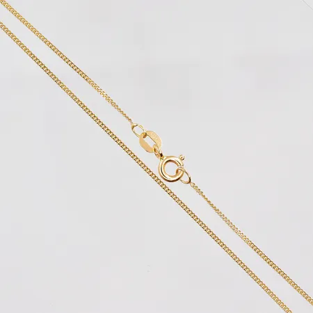 Kedja Pansar 36cm, bredd 1mm, 18K Vikt: 1,6 g