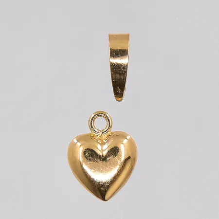 Hänge hjärta, stl 15x7mm, defekt ögla, 18K Vikt: 0,3 g