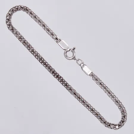 Armband x-länk längd: 18cm bredd: ca 3mm, 925/1000 silver Vikt: 2,7 g