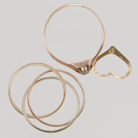 Diverse guld, skador finns, 14K, 4,6g.