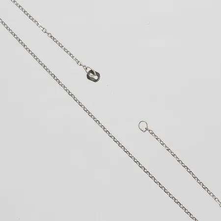 Kedja, Ankar, längd: 45,2cm, bredd: 1,3mm, saknar lås, vitguld, 14K Vikt: 2,2 g