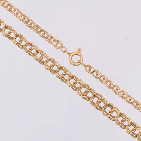Collier Bismarck doserat 47cm, 5,5mm, 2,9mm, kattfot 18K Vikt: 10,6 g