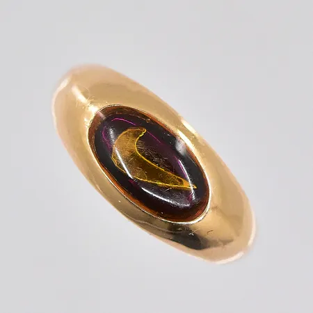 Ring, stl 14¼, 18K Vikt: 0,8 g