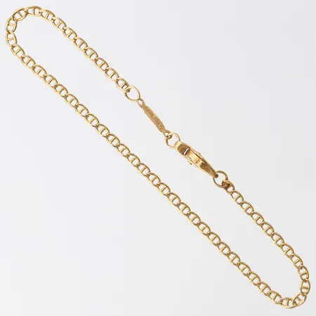Armband marina, längd 18,5cm, bredd 2,4mm, 14K. Vikt: 2,3 g