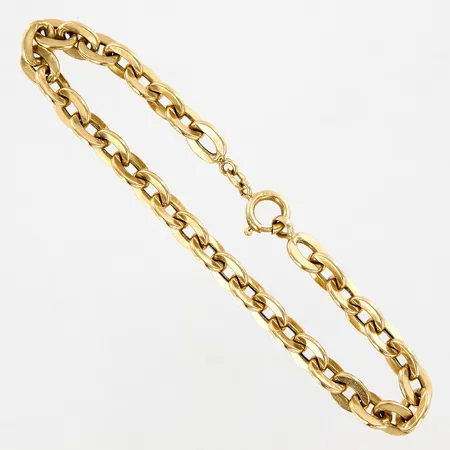 Armband platt Ankar 20cm, bredd: 6mm, ihåligt ,18K  Vikt: 7,2 g
