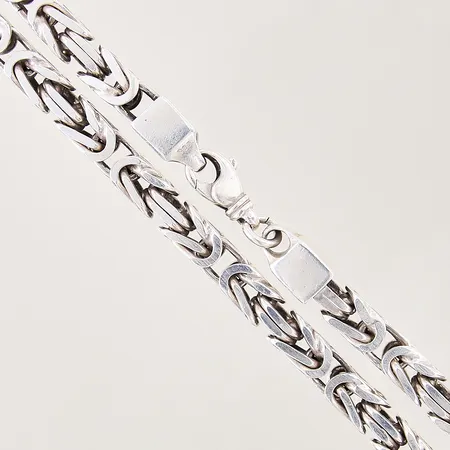 Kedja Kejsarlänk, längd 62,5cm, bredd 7,5mm, silver 925/1000 Vikt: 155,2 g