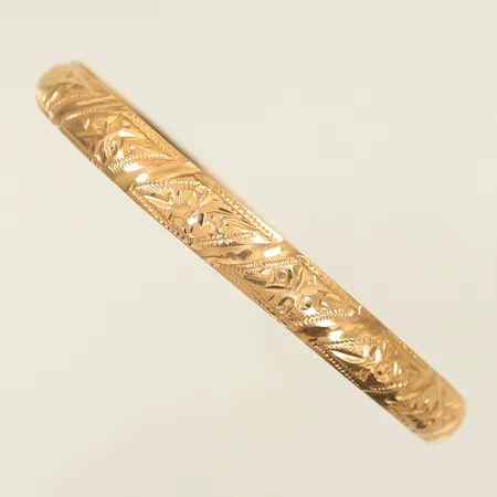 Armring med mönster, Ø 66mm, bredd 7mm, 18K, 9,3g Vikt: 9,3 g