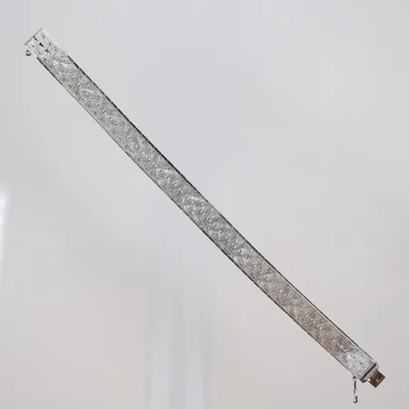 Armband mönstrat 19cm bredd 10mm silver 835/1000 Vikt: 21,3 g