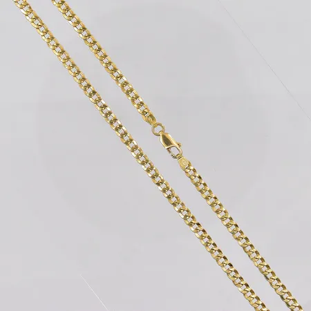 Kedja Pansar, 50cm, bredd 4mm, ihålig, 18K Vikt: 9 g