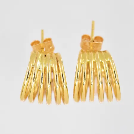 Ett par örhängen, Ø 12mm, bredd 10mm, 18K Vikt: 2,1 g