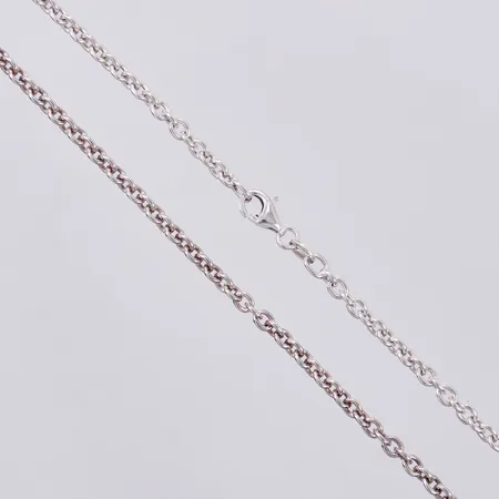 Kedja ankar längd: ca 70cm bredd: ca 3mm, 925/1000 silver Vikt: 14,4 g