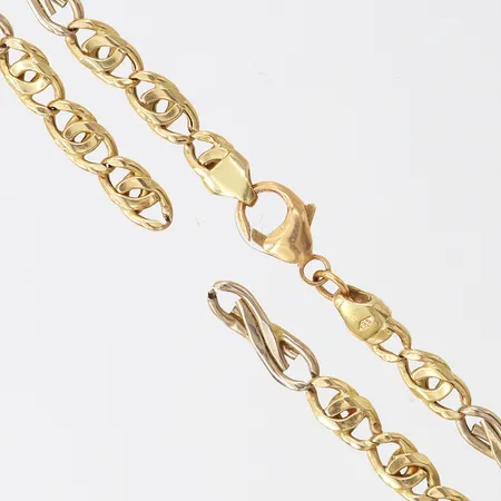 Kedja defekt, 14K.  Vikt: 9,7 g