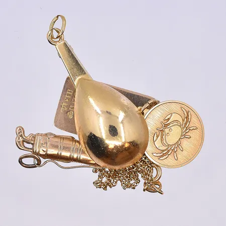 Diverse guld, 18K. Vikt: 10,7 g