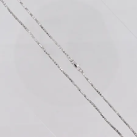 Kedja vitguld, 42cm, bredd 1,7mm, 9K Vikt: 7,3 g