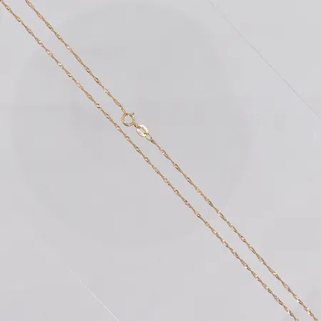Kedja Singapore, 42cm, bredd ca 1,25mm, Balestra, 18K Vikt: 1,3 g