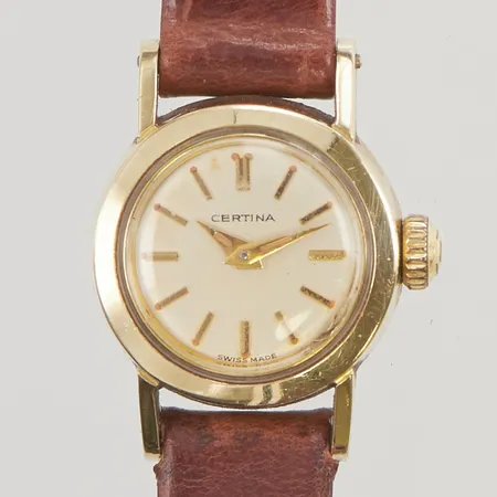 Damur Certina doublé manuell Ø18,2mm med läderband.