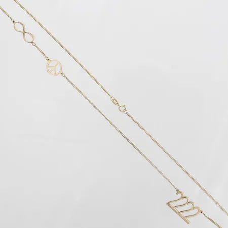 Collier Pansar, 45,5cm, 18K Vikt: 4 g